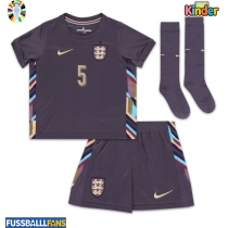 England John Stones #5 Auswärts Trikotsatz Kinder EM 2024 Kurzarm (+ Kurze Hosen)